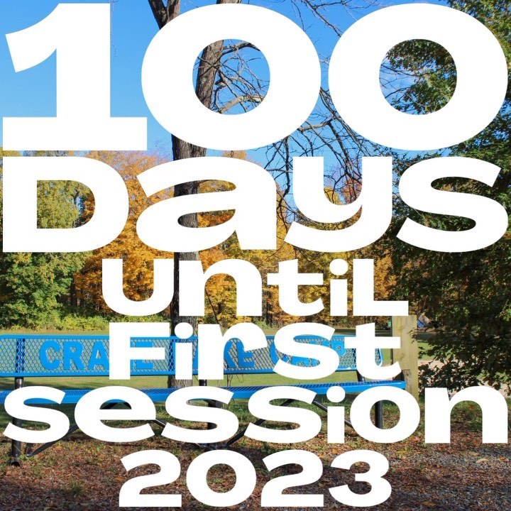 The countdown to camp is officially ON! #100days until #summer2023 ☀️🏕️🤩